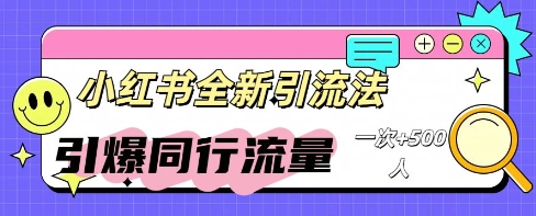 小红书群聊引流：同行流量引爆计划-苏仟云分享