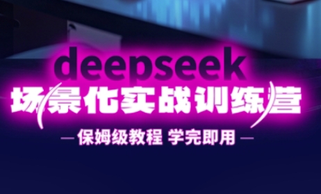 DeepSeek场景化实战训练营,保姆级教程,学完即用,手把手教你用DeepSeek提升效率-苏仟云分享